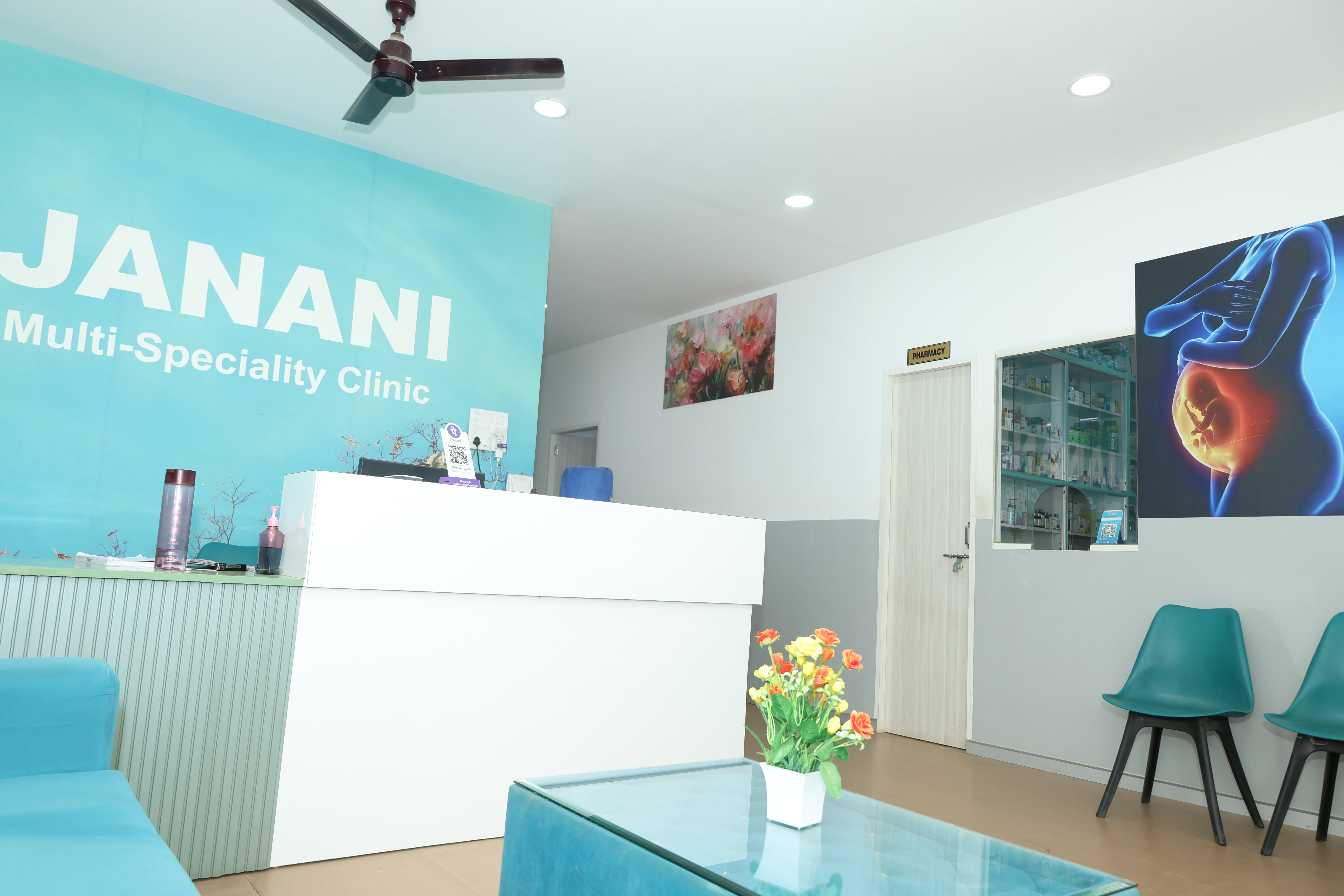 Our fully stocked in-house pharmacy